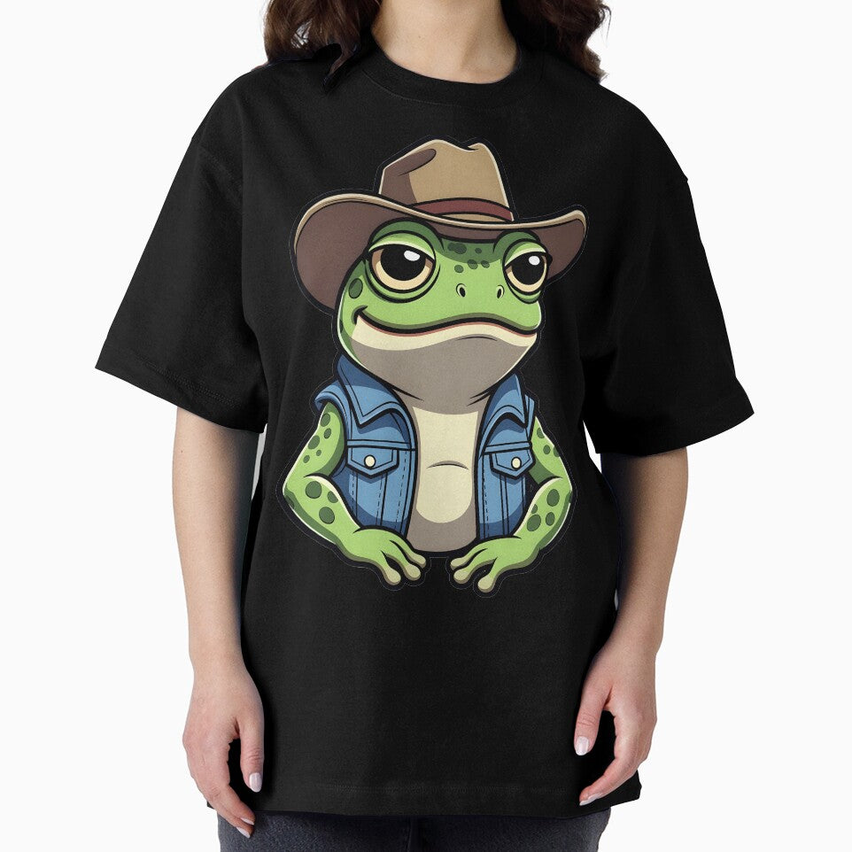 Cowboy Frog in Denim Vest by Clauxel T-Shirts, Hoodie, Sweatshirt | BlankRebels.com (Image 2)