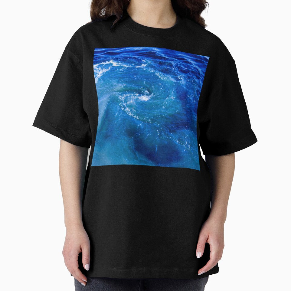 Tuquoise Blue Ocean Waves by Stylish Printing T-Shirts, Hoodie, Sweatshirt | BlankRebels.com (Image 2)