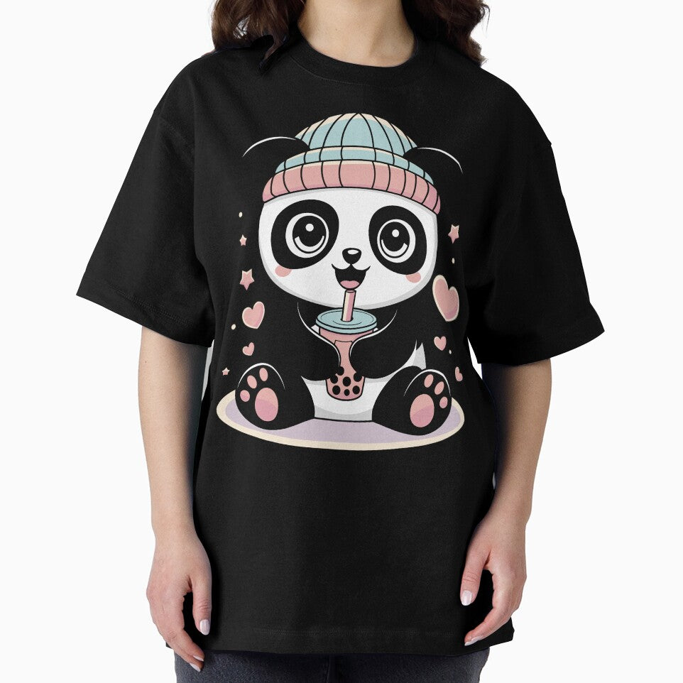 Cute Panda Drinking Boba Tea by InsanseCreation T-Shirts, Hoodie, Sweatshirt | BlankRebels.com (Image 2)
