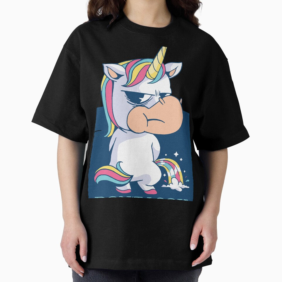 Funny Cartoon Unicorn Peeing a Rainbow by LonsdaleKa T-Shirts, Hoodie, Sweatshirt | BlankRebels.com (Image 2)