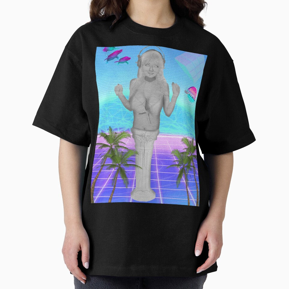 Super Sonico Statue vaporwave by Hoshishop T-Shirts, Hoodie, Sweatshirt | BlankRebels.com (Image 2)