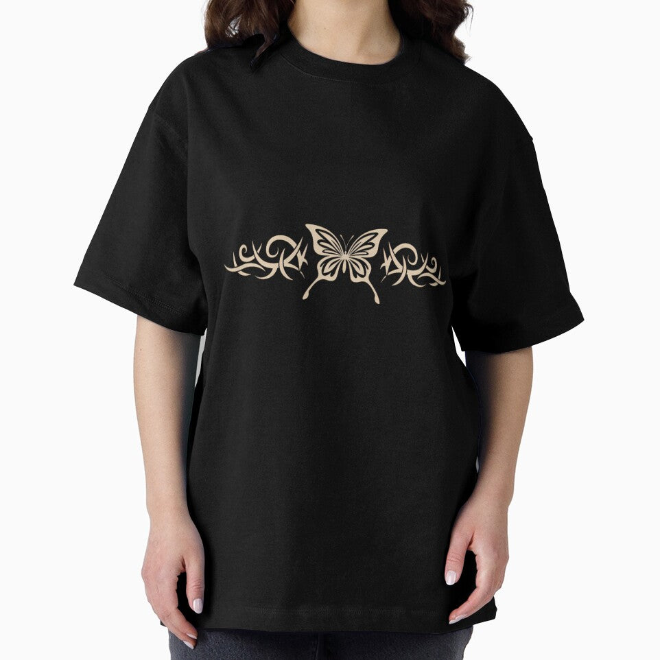 Brown Butterfly Tattoo Fairycore Dark Grunge y2k Aesthetic Short Sleeve by krvusseh98 T-Shirts, Hoodie, Sweatshirt (Image 2)