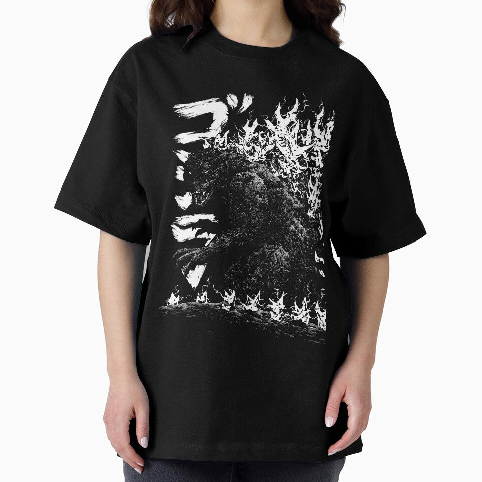 Gojira Millenium godzilla 2000 minus 1 shin b&w by JonathanGrimm T-Shirts, Hoodie, Sweatshirt | BlankRebels.com (Image 2)