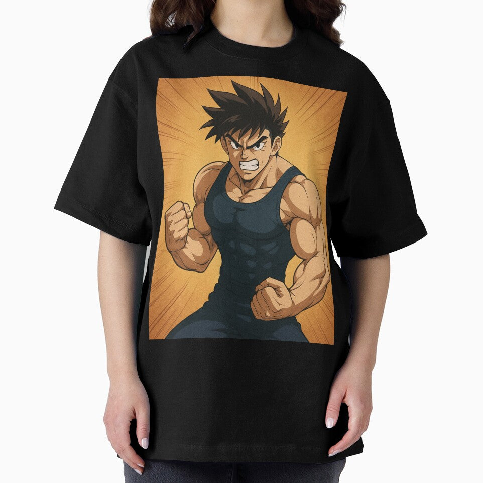 Angry Muscular Anime Warrior – Intense Action Character Art | Powerful Anime Fighter Illustration by StoryG