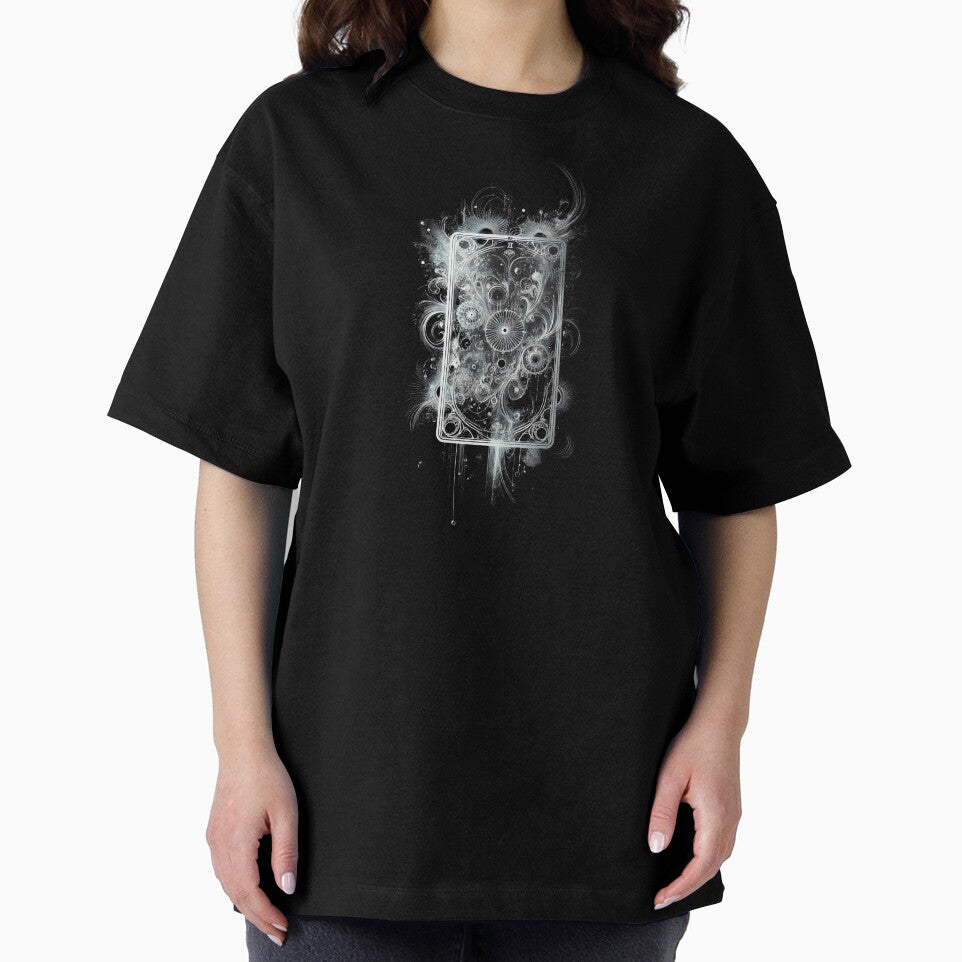 Ethereal Monochrome Tarot Card - Mystical Elegance by Blink Art Studio T-Shirts, Hoodie, Sweatshirt (Image 2)