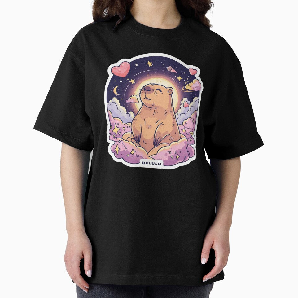 Delulu Capybara Sticker T-Shirts, Hoodie, Sweatshirt