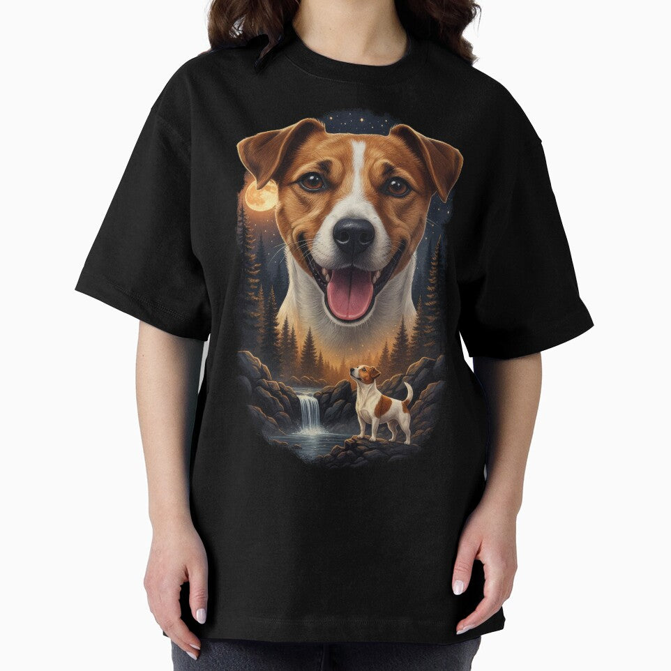 Vintage 90S Jack Russell Howling At The Moon by Stotee T-Shirts, Hoodie, Sweatshirt | BlankRebels.com (Image 2)