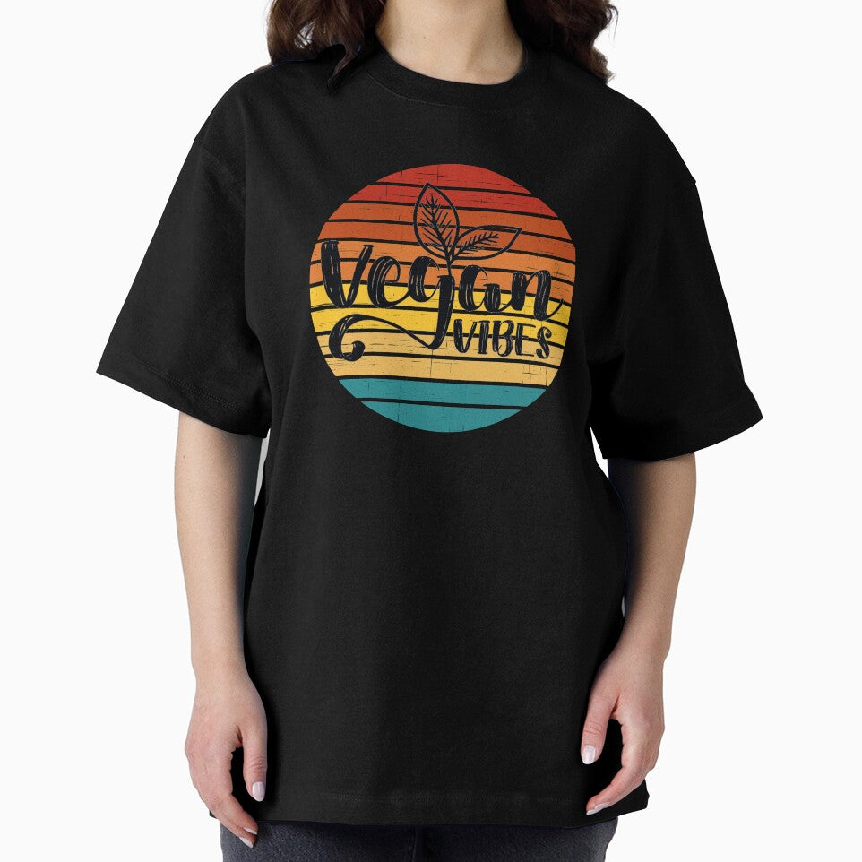 Vintage Vegan Vibes Perfect Vegan Design Sunset Vegan Vibes by enjoytheshirt T-Shirts, Hoodie, Sweatshirt (Image 2)