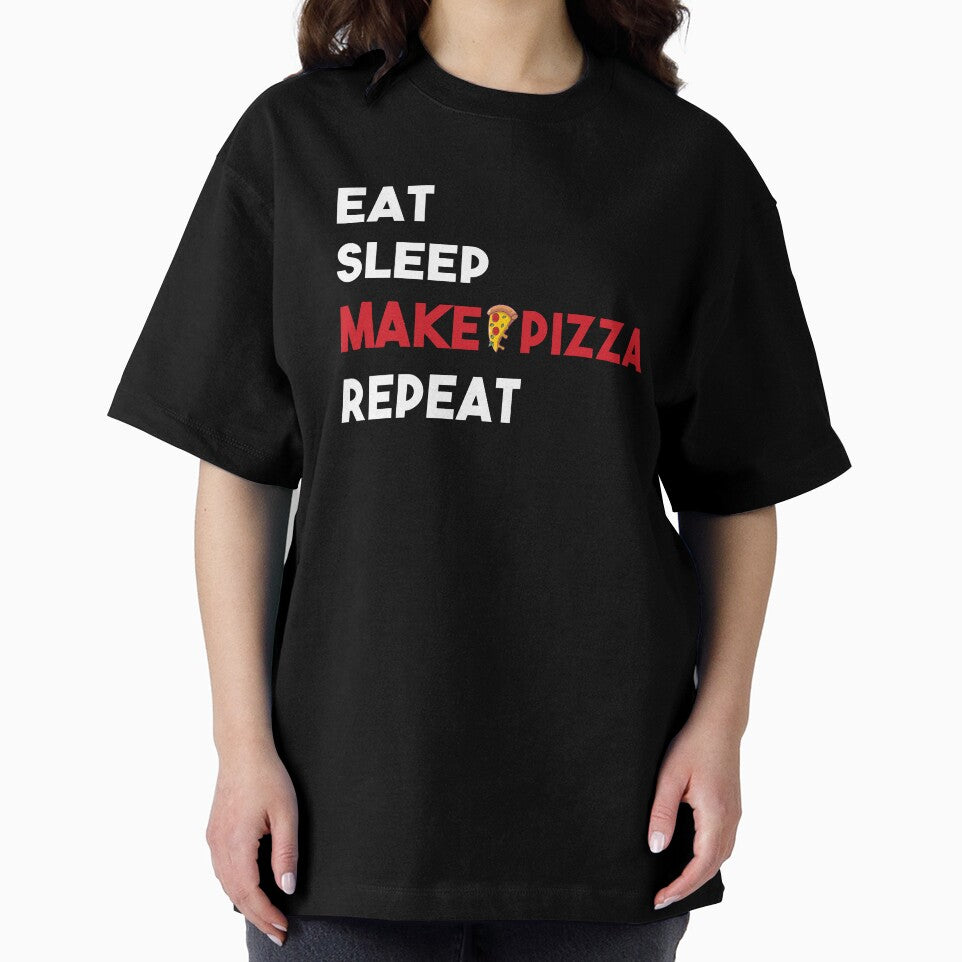 Eat Sleep Make Pizza Repeat - Pizza Maker Lover Foodie by Alaadin Bendali Braham T-Shirts, Hoodie, Sweatshirt (Image 2)