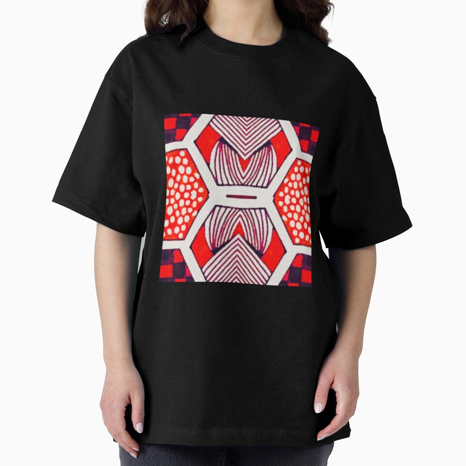 Red Black and White Geos 1 by debutpagesart T-Shirts, Hoodie, Sweatshirt | BlankRebels.com (Image 2)