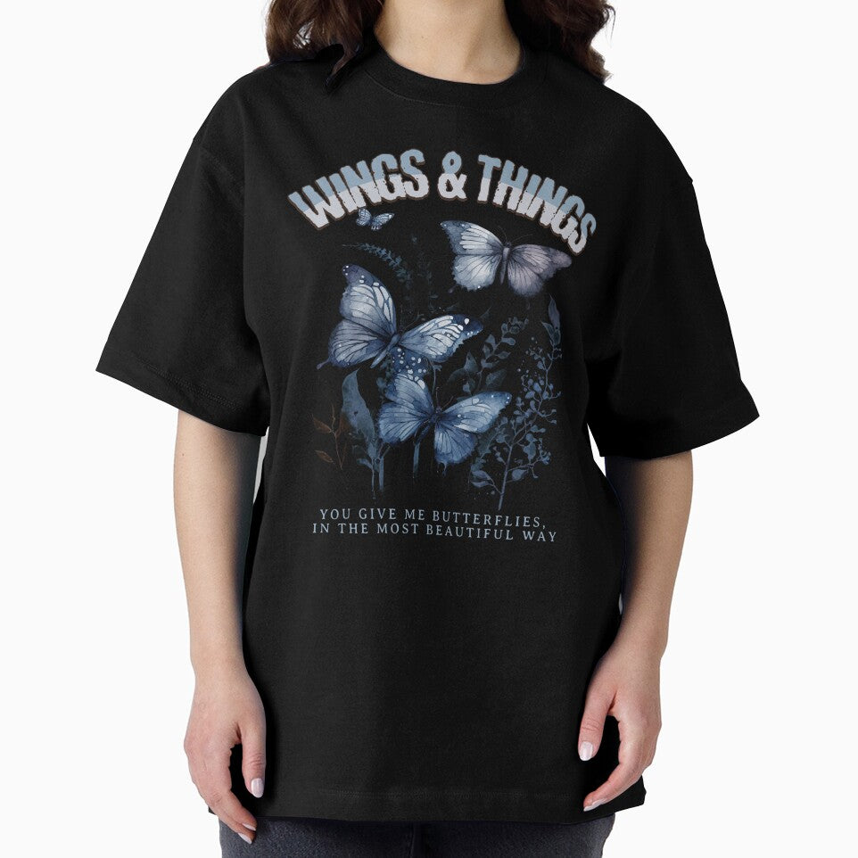 Wings And Things Beautiful Blue Butterfly by Odetee T-Shirts, Hoodie, Sweatshirt | BlankRebels.com (Image 2)