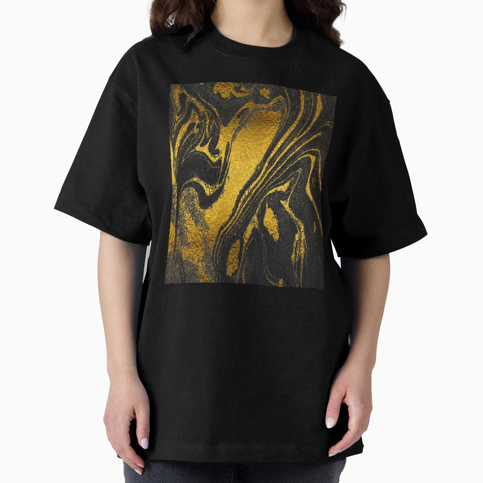 black and gold marble pattern by virilamissa T-Shirts, Hoodie, Sweatshirt | BlankRebels.com (Image 2)