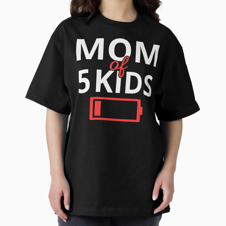 Tired Mom Of 5 Kids II by Lemon Pepper T-Shirts, Hoodie, Sweatshirt | BlankRebels.com (Image 2)