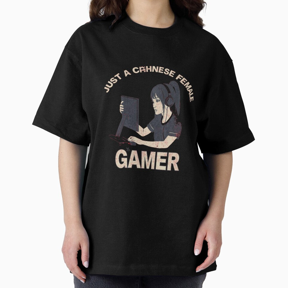 Just a Chinese Female Gamer by RED-MOUSE T-Shirts, Hoodie, Sweatshirt | BlankRebels.com (Image 2)