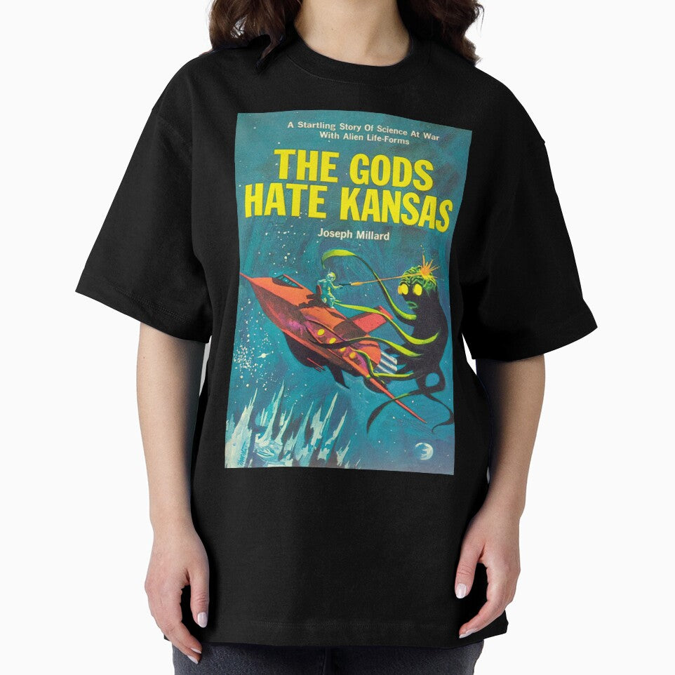 The Gods Hate Kansas Alien Invasion 1960s Science Fiction Novel Pulp Art by Maljonic