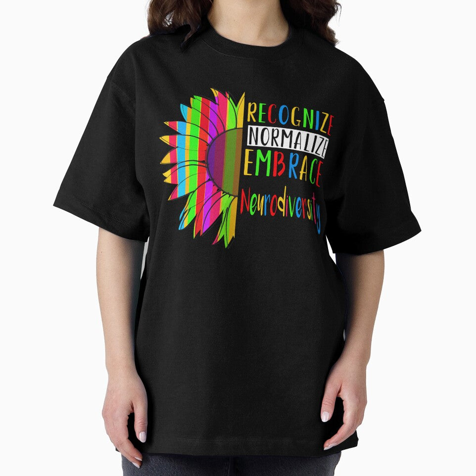 Recognize Normalize Embrace Neurodiversity Awareness by Color-Sparkle T-Shirts, Hoodie, Sweatshirt (Image 2)