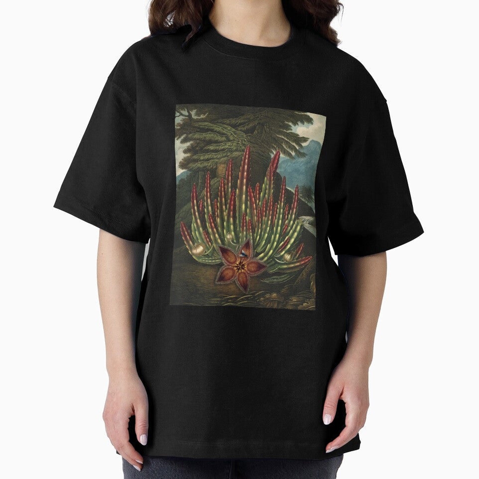 Vintage Flora Illustration Maggot–Bearing Stapelia by InnerCitadel T-Shirts, Hoodie, Sweatshirt | BlankRebels.com (Image 2)