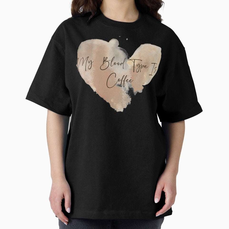 My blood type is coffee - coffee lover design by Dominika Bednarska