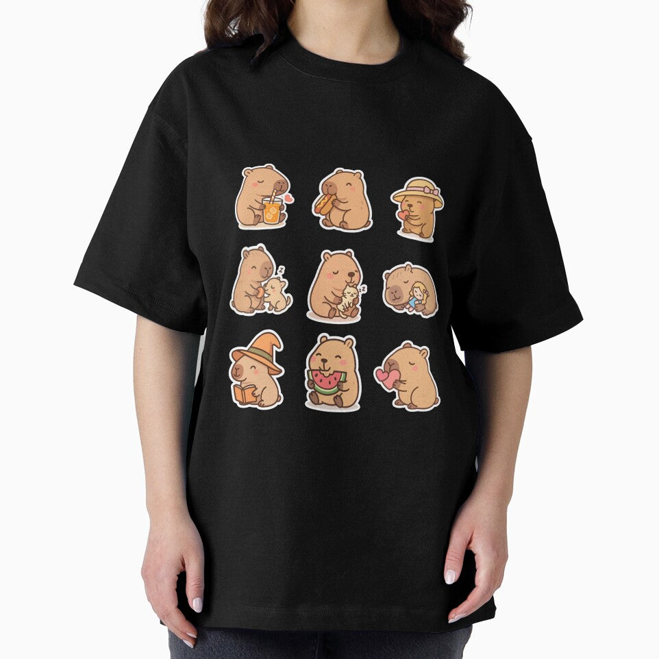 Cozy Capybara Moments Stickers by DariaOltes T-Shirts, Hoodie, Sweatshirt | BlankRebels.com (Image 2)