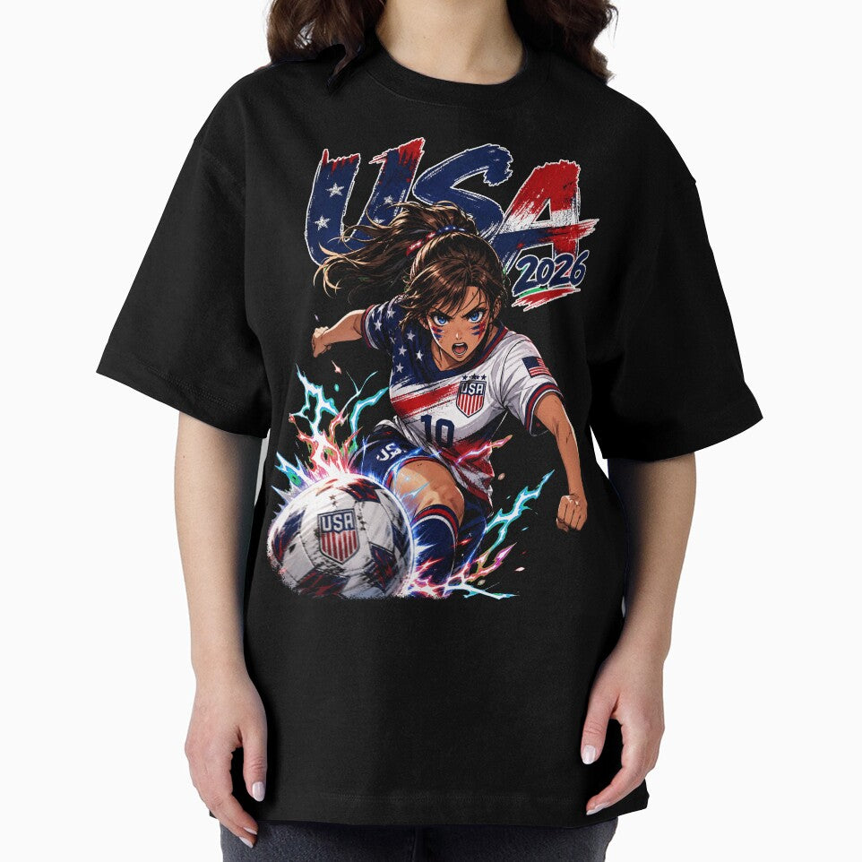USA Soccer Anime Girl: World Cup 2026 Striker by Senpai Syndicate