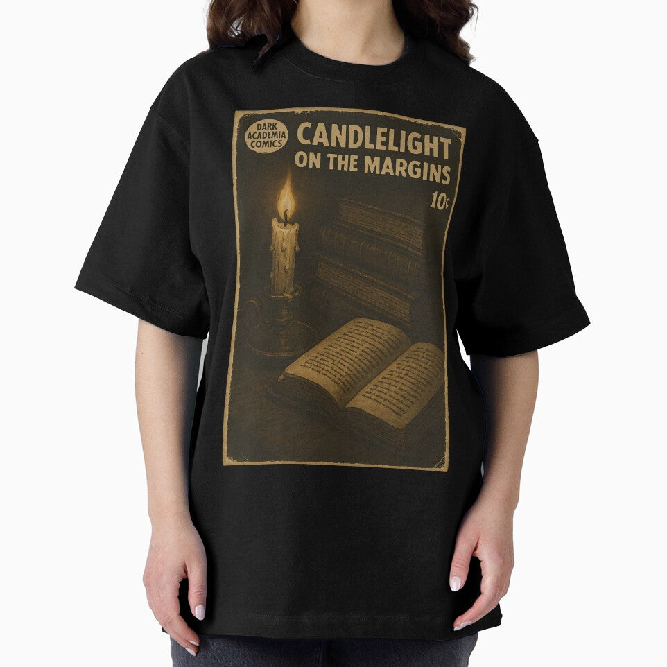Moody Dark Academia: Candlelight on the margins by bapupa T-Shirts, Hoodie, Sweatshirt | BlankRebels.com (Image 2)