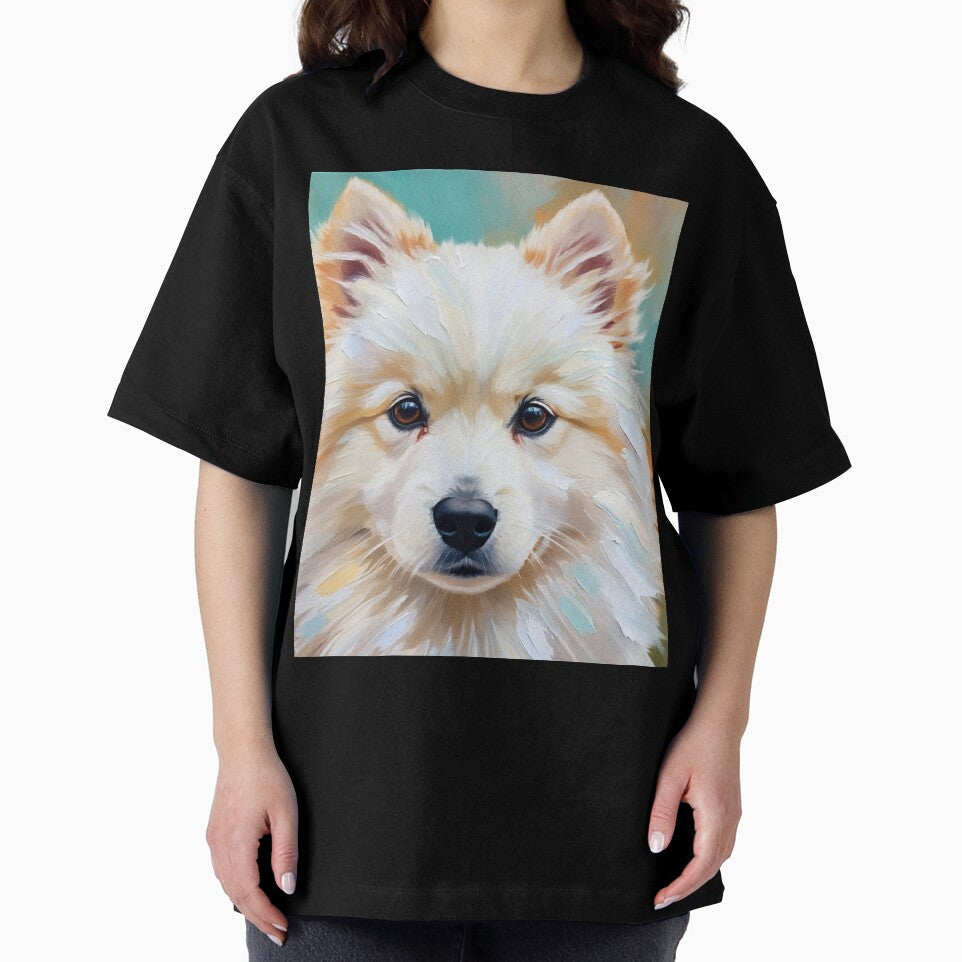 Japanese Spitz Painting by Juzzy72