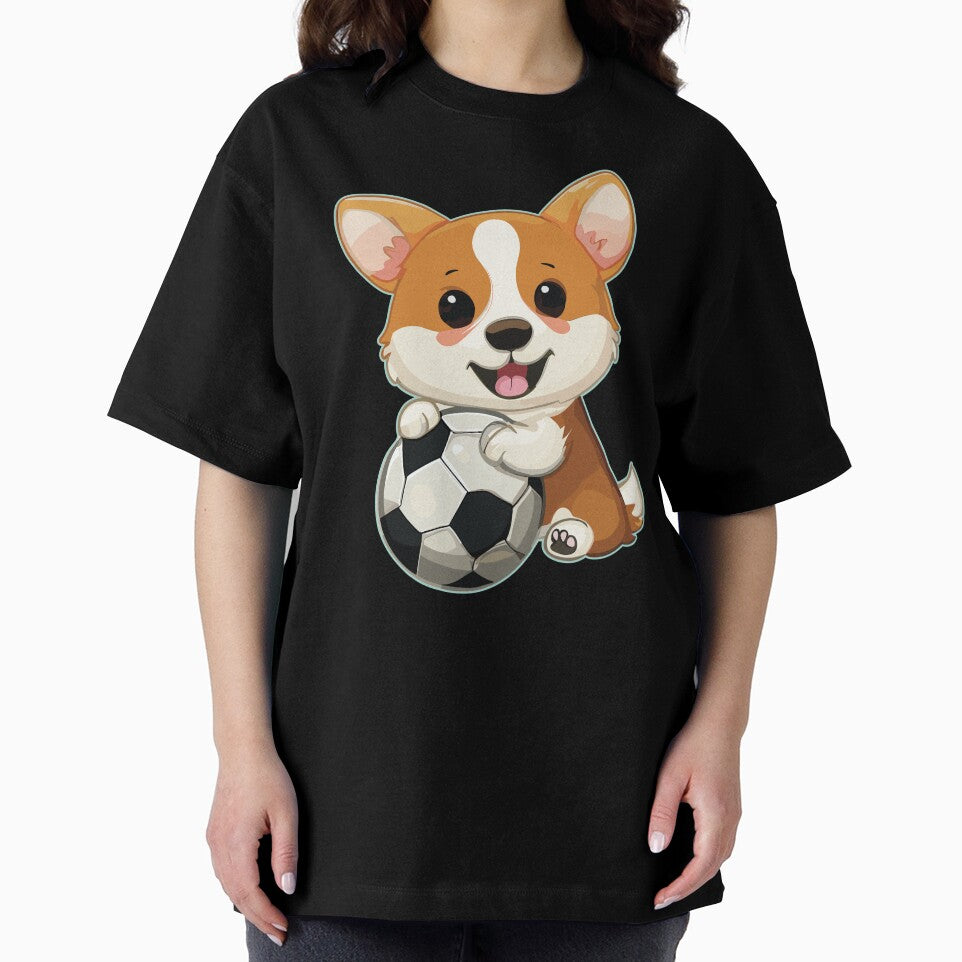 Corgi Dog with Soccer Ball by Numero14