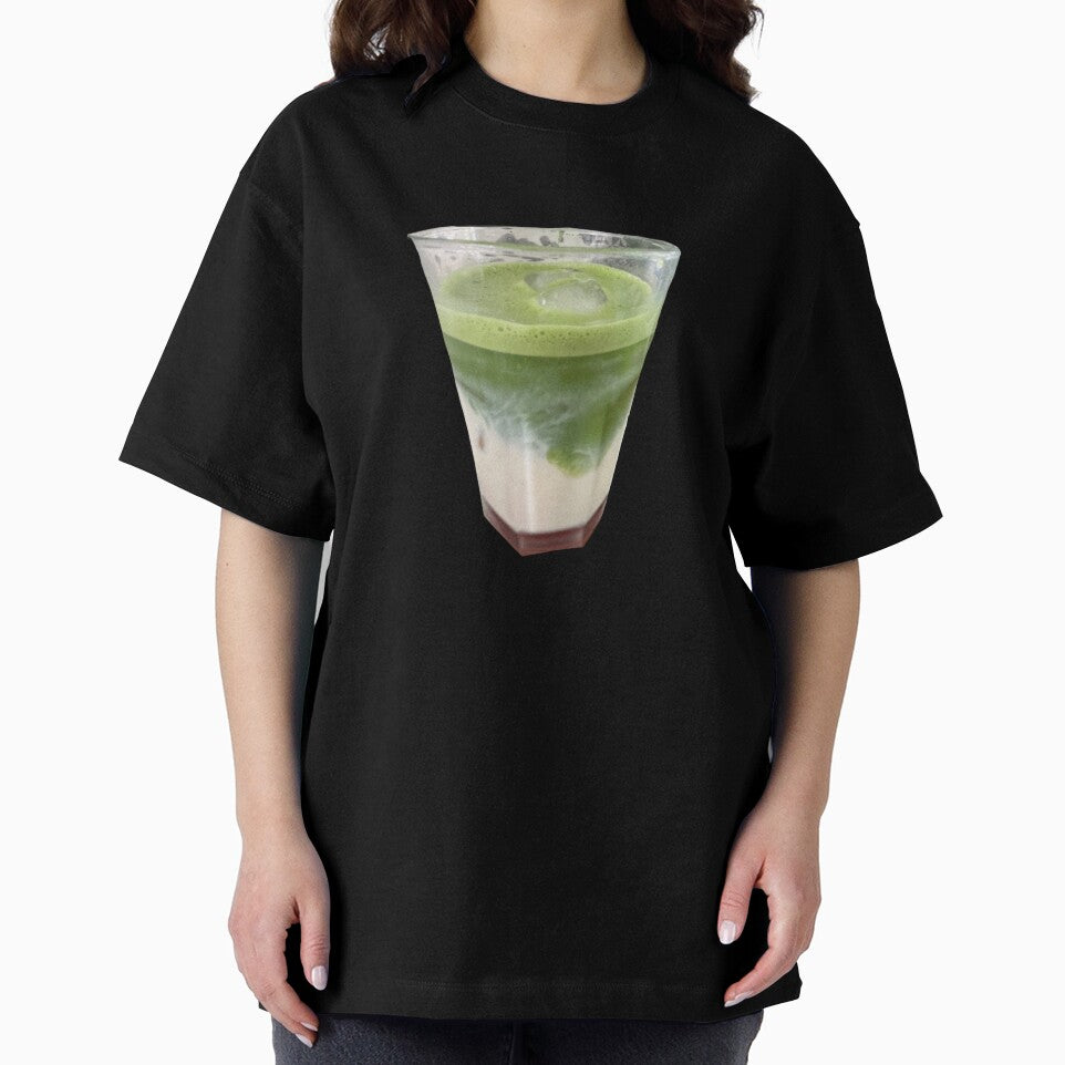 Green Iced Matcha Latte Minimalistic Design by lucyjohnsn T-Shirts, Hoodie, Sweatshirt | BlankRebels.com (Image 2)