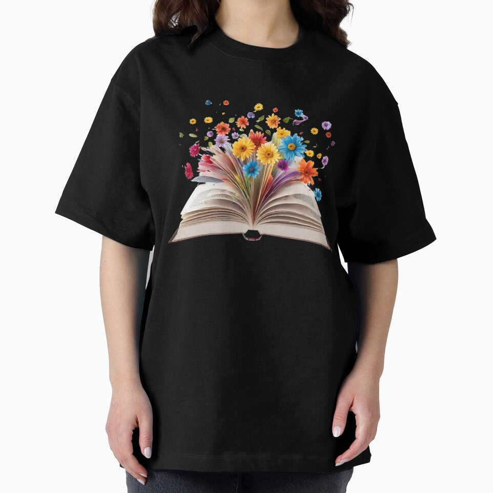 Open Book with Florals Colorful Flowers by TreetopStudios T-Shirts, Hoodie, Sweatshirt | BlankRebels.com (Image 2)
