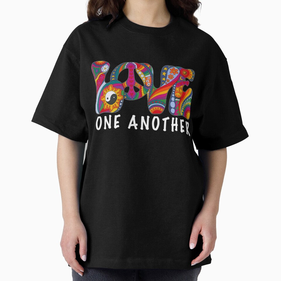 Hippie Flower Children Love One Another Hippie by GiteLois T-Shirts, Hoodie, Sweatshirt | BlankRebels.com (Image 2)