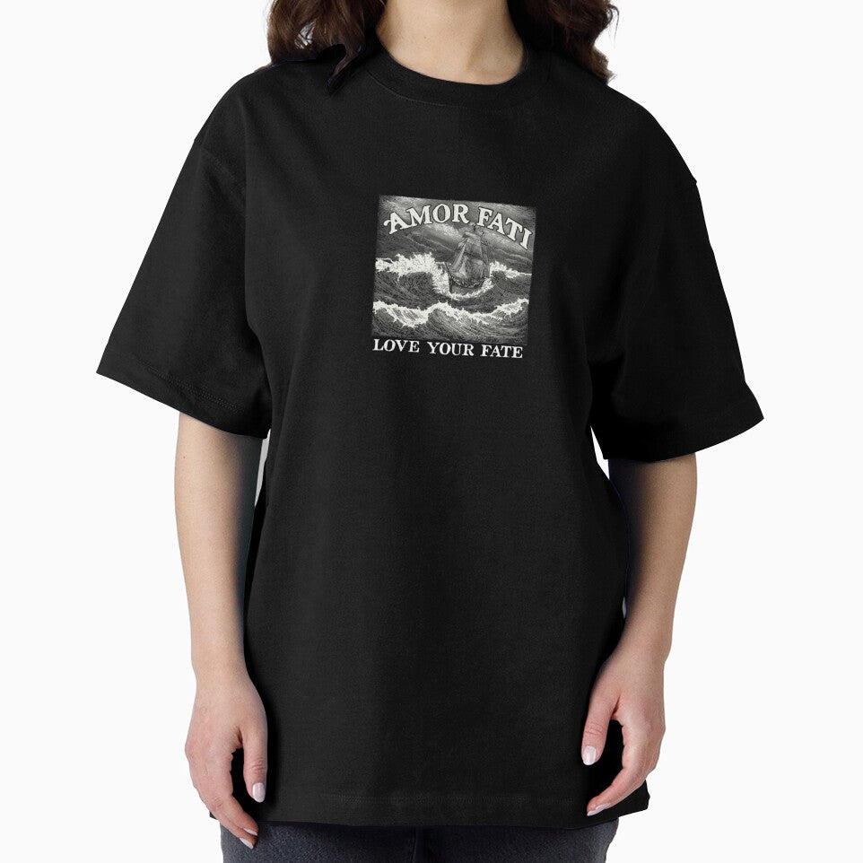 Amor Fati Love Your Fate | Stoicism Vintage Ship in Storm by VENOHA T-Shirts, Hoodie, Sweatshirt | BlankRebels.com (Image 2)