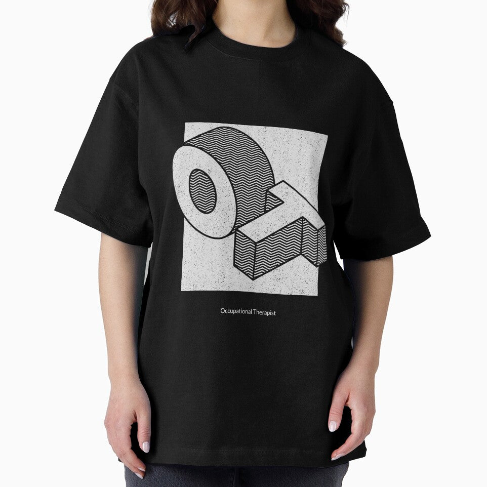OT Occupational Therapist Geometric Letters Graphic Tee by FreshMedThreads Hoodie, Sweatshirt | BlankRebels.com (Image 2)