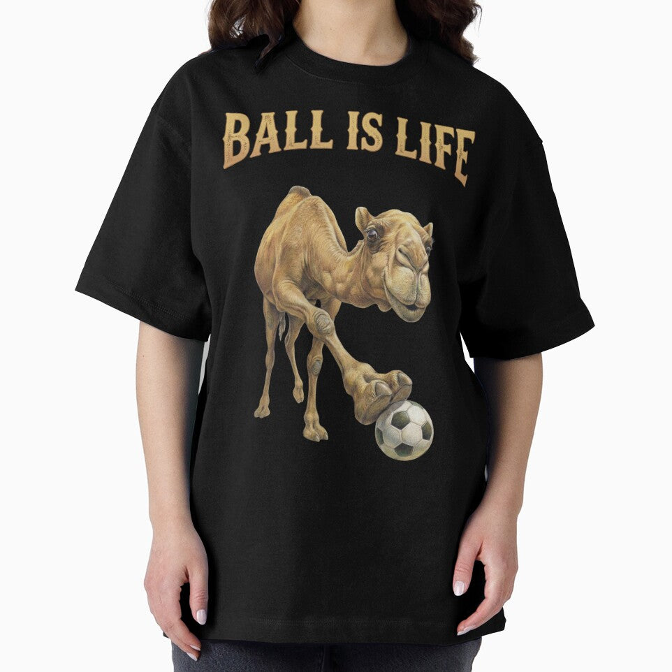 Funny Camel Soccer Player - Ball is Life 3D Animal by JaylArtStore