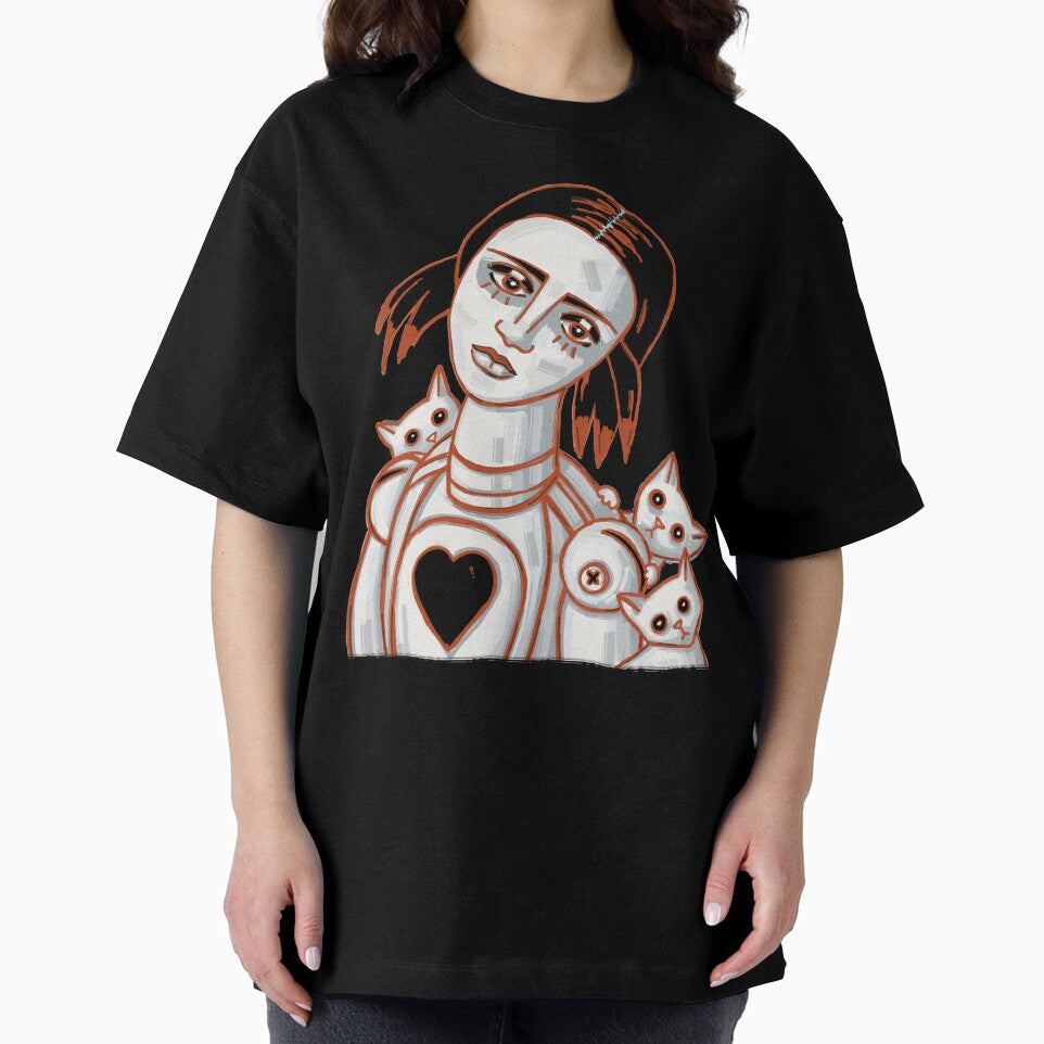 Cat Lady gothic doll by alczar T-Shirts, Hoodie, Sweatshirt | BlankRebels.com (Image 2)