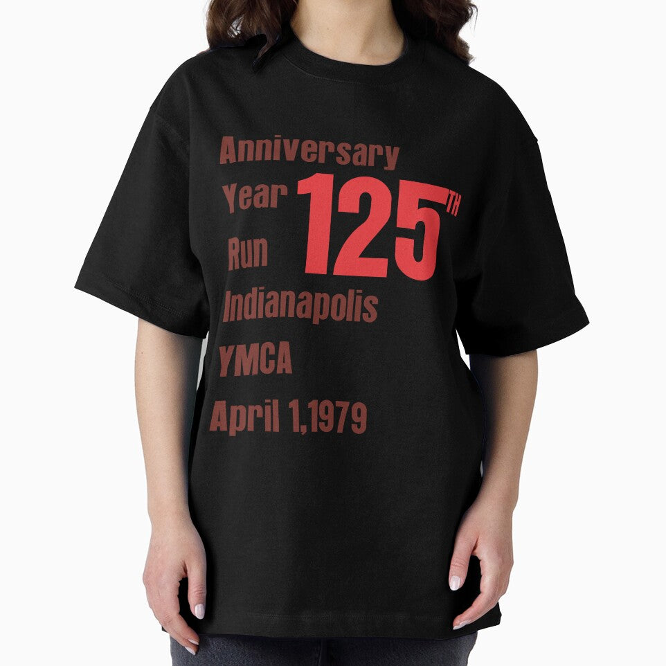 Vintage 70s Running T Shirt Medium YMCA Indianapolis 1979 125th Anniversary Year by mohammed idrissi