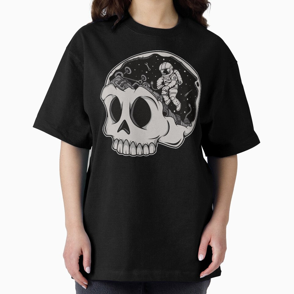 Astronaut Skull Brain - Funny Outer Space Lovers by Desteroids T-Shirts, Hoodie, Sweatshirt | BlankRebels.com (Image 2)