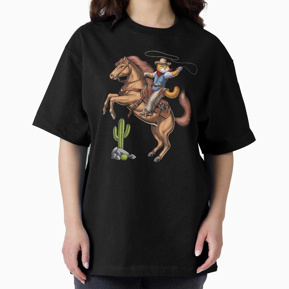 Cat Cowboy Riding Rodeo Horse by underheaven T-Shirts, Hoodie, Sweatshirt | BlankRebels.com (Image 2)
