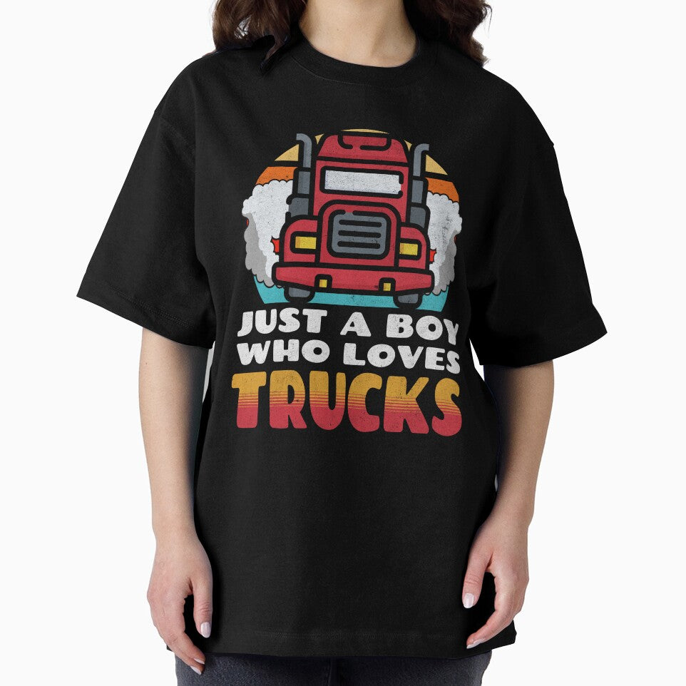 Just a Boy Who Loves Trucks by Studio Bankai T-Shirts, Hoodie, Sweatshirt | BlankRebels.com (Image 2)