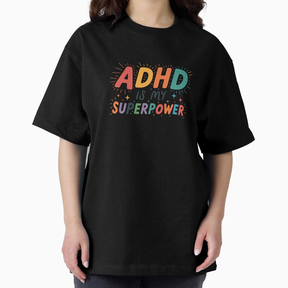 ADHD Is My Superpower – Simple Colorful Neurodiversity Sticker by Suzy Perez Art T-Shirts, Hoodie, Sweatshirt (Image 2)