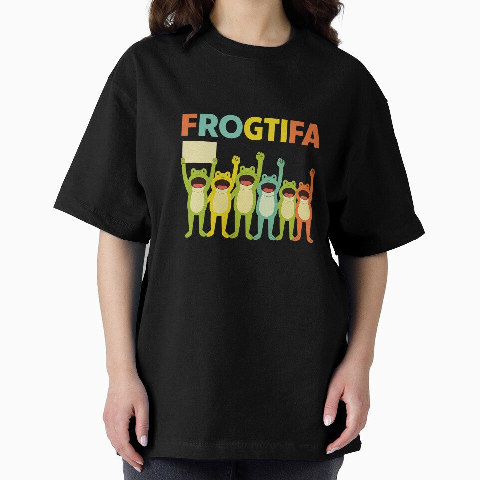 FROGTIFA – Funny Colorful Frog Protest Parody Cute Amphibian Lovers Art Resist Frog T-Shirts, Hoodie, Sweatshirt