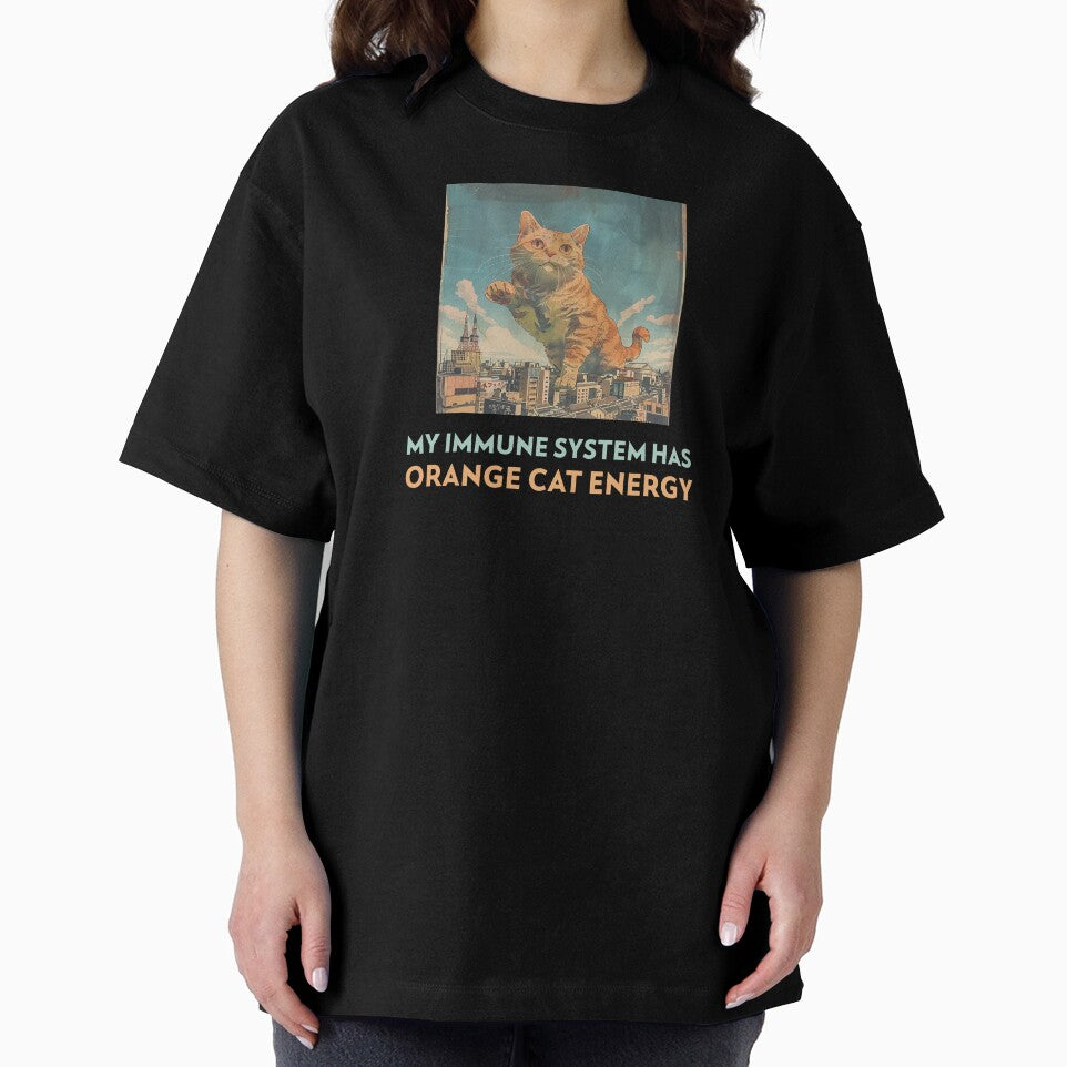 Immune System Has Orange Cat Energy Funny Autoimmune T-shirts Hoodies MCTD Lupus SLE RA Tees by ChronicillnessT