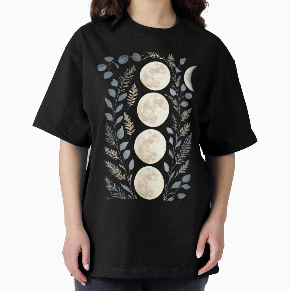 Celestial Moon Phases with Botanical Elements by Sepek84 T-Shirts, Hoodie, Sweatshirt | BlankRebels.com (Image 2)