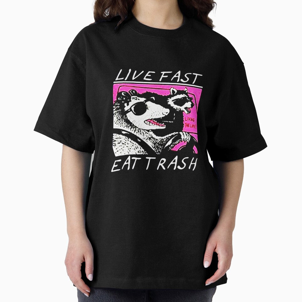 Live Fast Eat Trash Racoon by adamjevo T-Shirts, Hoodie, Sweatshirt | BlankRebels.com (Image 2)