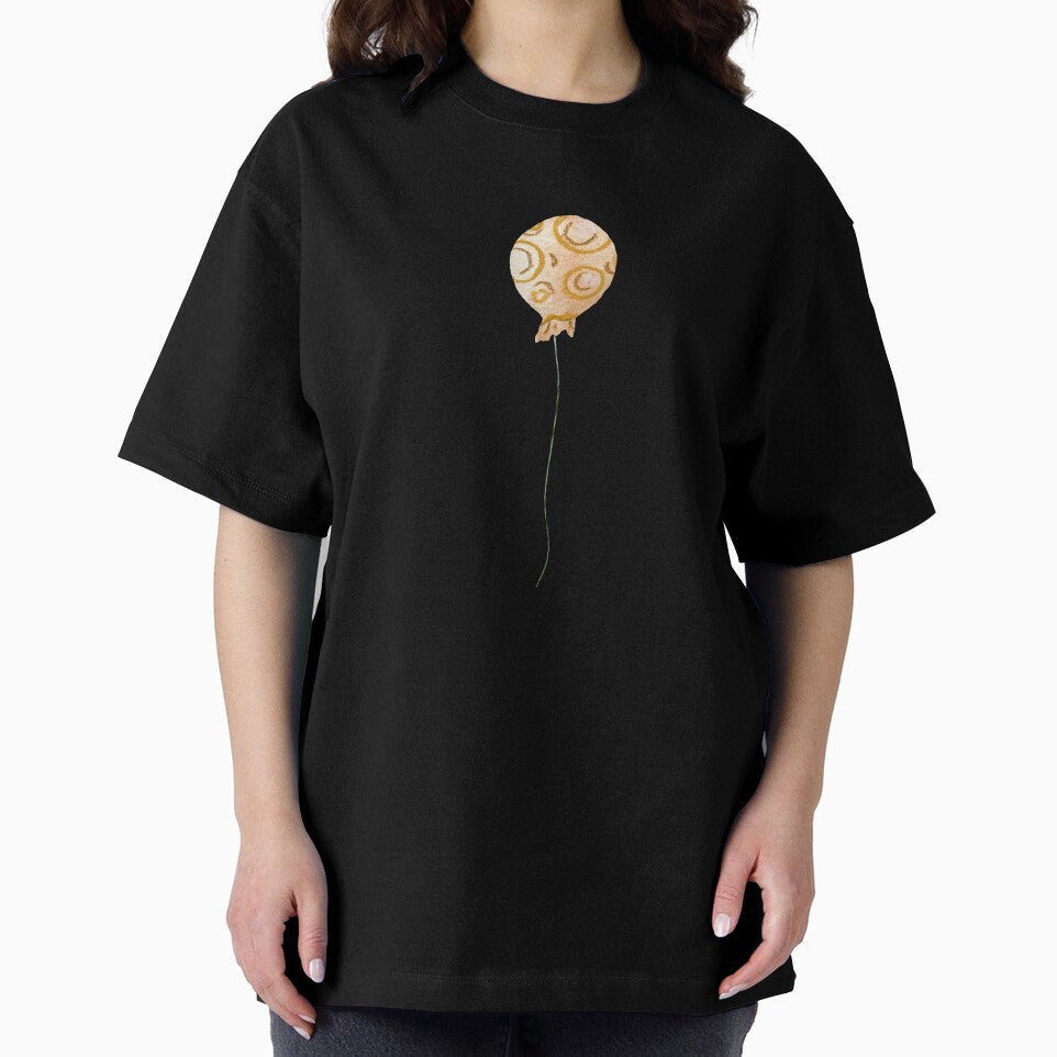 Balloon beige pastel textured a watercolor sketch black by Yana Mustafina | Boho Soulful Designs T-Shirts,... (Image 2)