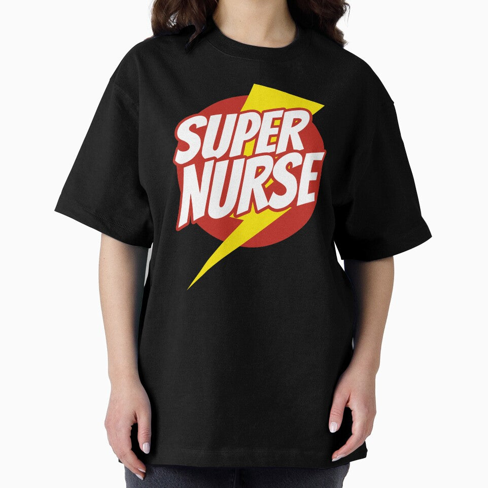 Super Nurse - Funny Nursing Superhero - Lightning Edition by isstgeschichte T-Shirts, Hoodie, Sweatshirt (Image 2)