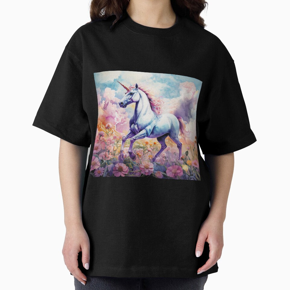 Rainbow Unicorn in a Field of Flowers by Collection de trésors T-Shirts, Hoodie, Sweatshirt | BlankRebels.com (Image 2)