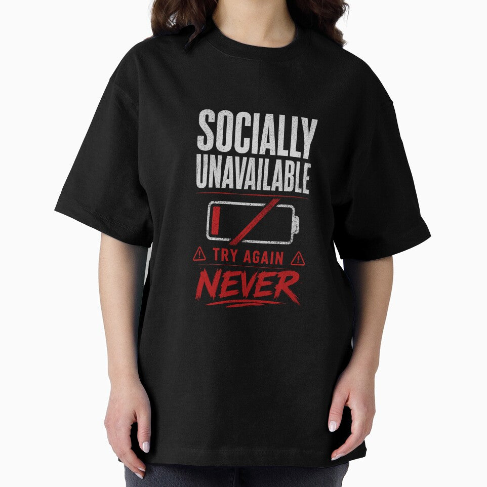 Socially Unavailable | Low Social Battery Introvert Humor by LowBatteryStudio ⭐