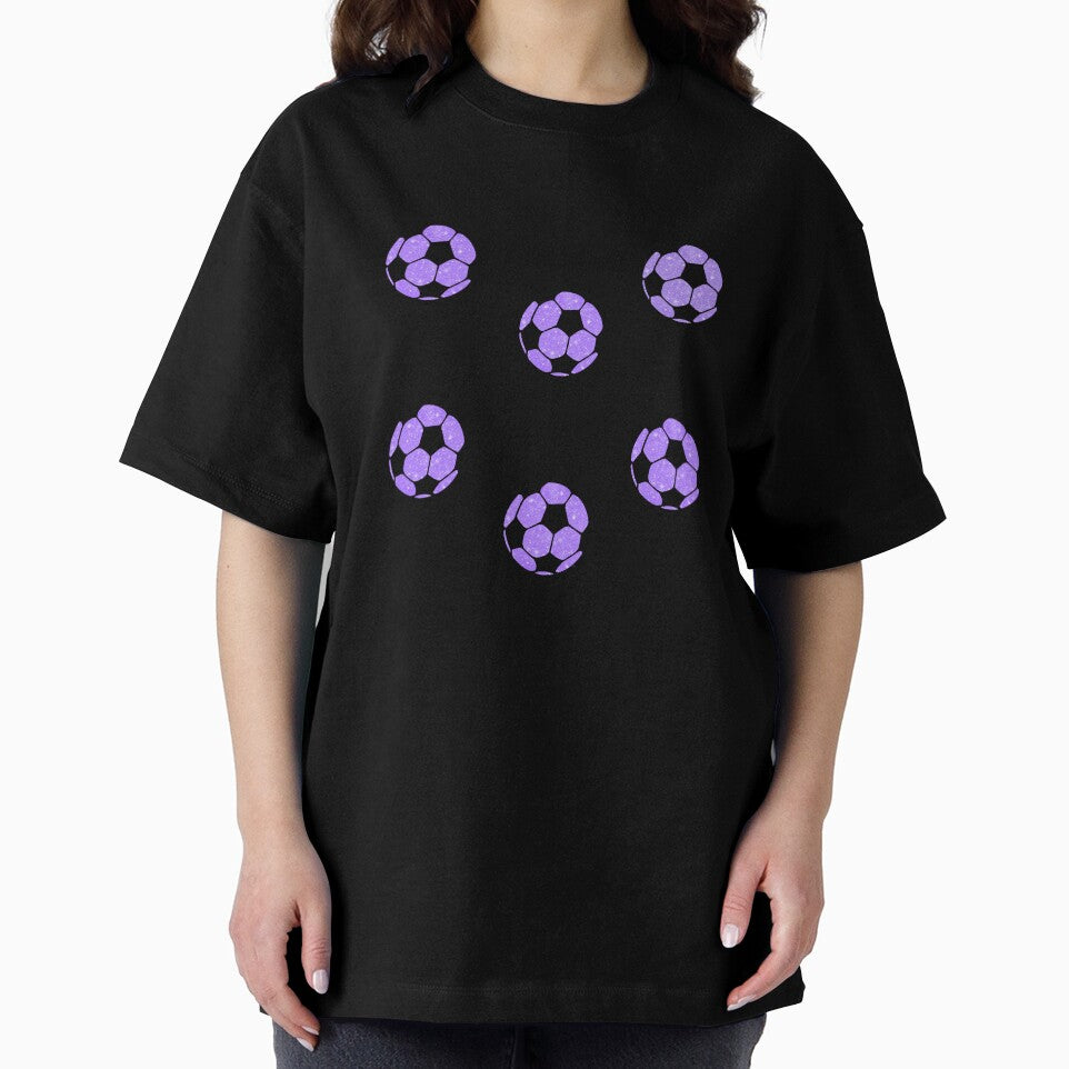 Purple Preppy Glitter Soccer Ball Set Pack by wonderxwander