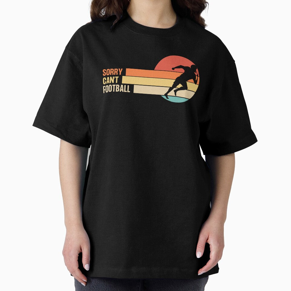 Funny Retro Sorry Can't Football by LaughingHorseCo T-Shirts, Hoodie, Sweatshirt | BlankRebels.com (Image 2)