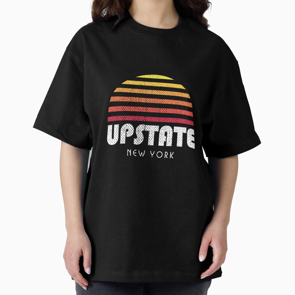 Upstate New York Hoodie - Retro Vintage Sunset by AHien T-Shirts, Sweatshirt | BlankRebels.com (Image 2)